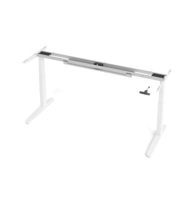 Schreibtischgestell VXBHM, elektrisch h&ouml;henverstellbar, 129cm (H), C-Fu&szlig;-Gestell, wei&szlig;