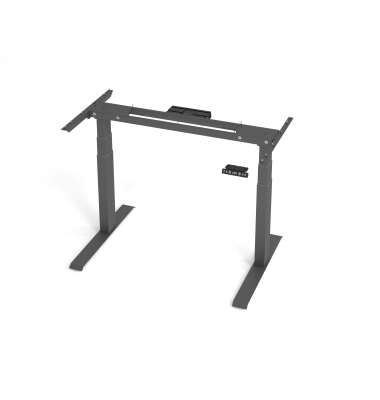 Schreibtischgestell VXDKB, elektrisch h&ouml;henverstellbar, 129cm (H), C-Fu&szlig;-Gestell, graphit