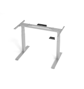 Schreibtischgestell VXDKB, elektrisch h&ouml;henverstellbar, 129cm (H), C-Fu&szlig;-Gestell, silber