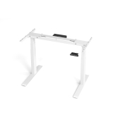 Sitz-Steh-Schreibtischgestell VXDKB VXDKB12G/W, elektrisch h&ouml;henverstellbar, 64-129cm (H), C-Fu&szlig;-Gestell, wei&szlig;
