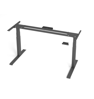 Schreibtischgestell VXDKB, elektrisch h&ouml;henverstellbar, 129cm (H), C-Fu&szlig;-Gestell, graphit
