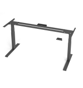 Schreibtischgestell VXDKB, elektrisch h&ouml;henverstellbar, 129cm (H), C-Fu&szlig;-Gestell, graphit