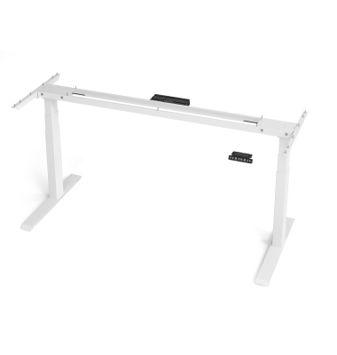 Schreibtischgestell VXDKB, elektrisch h&ouml;henverstellbar, 129cm (H), C-Fu&szlig;-Gestell, wei&szlig;