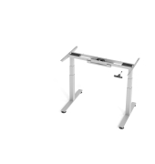 Schreibtischgestell VXDSM, elektrisch h&ouml;henverstellbar, 127cm (H), T-Fu&szlig;-Gestell, silber