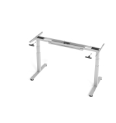 Sitz-Steh-Schreibtischgestell VXDSM VXDSM16G/S, elektrisch h&ouml;henverstellbar, 63-127cm (H), T-Fu&szlig;-Gestell, silber
