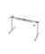 Sitz-Steh-Schreibtischgestell VXDSM VXDSM19G/S, elektrisch h&ouml;henverstellbar, 63-127cm (H), T-Fu&szlig;-Gestell, silber
