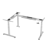Sitz-Steh-Schreibtischgestell VXDSM VXDSM82G/S, elektrisch h&ouml;henverstellbar, 63-127cm (H), T-Fu&szlig;-Gestell, silber
