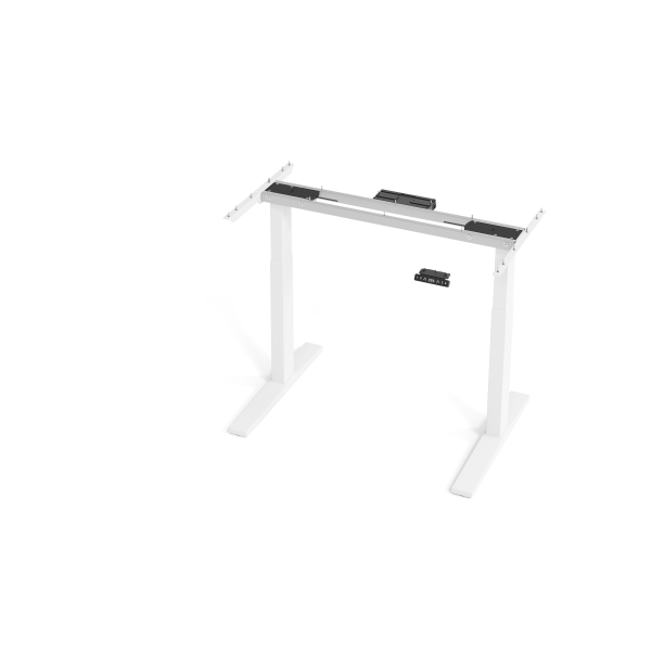 Hammerbacher Sitz-Steh-Schreibtischgestell VXMKA VXMKA12G/W, elektrisch höhenverstellbar, 70-120cm (H), C-Fuß-Gestell, weiß 0000003210025 H