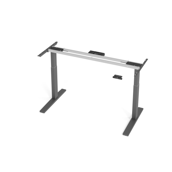 Hammerbacher Sitz-Steh-Schreibtischgestell VXMKA VXMKA16G/G, elektrisch höhenverstellbar, 70-120cm (H), C-Fuß-Gestell, graphit 000000321002