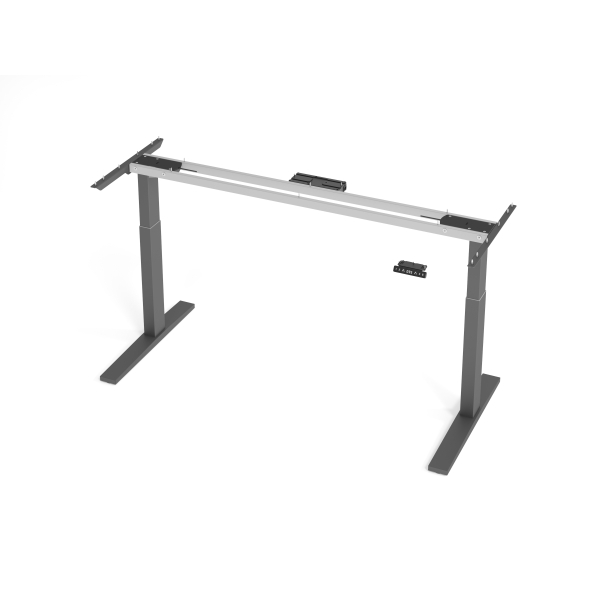 Hammerbacher Sitz-Steh-Schreibtischgestell VXMKA VXMKA19G/G, elektrisch höhenverstellbar, 70-120cm (H), C-Fuß-Gestell, graphit 000000321002