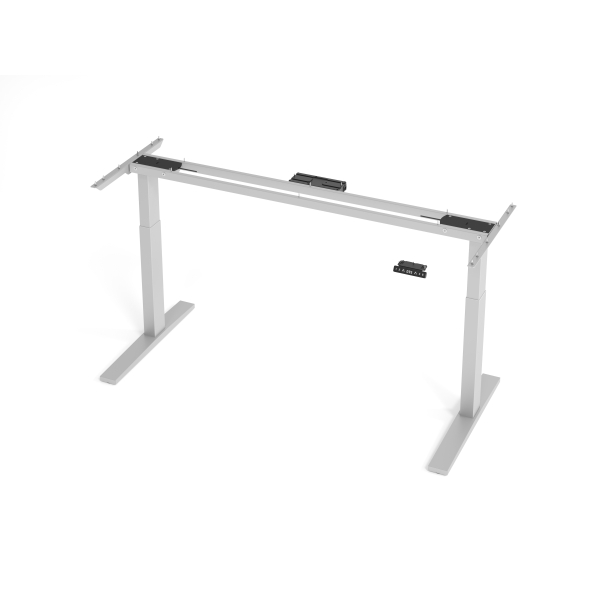 Hammerbacher Sitz-Steh-Schreibtischgestell VXMKA VXMKA19G/S, elektrisch höhenverstellbar, 70-120cm (H), C-Fuß-Gestell, silber 0000003210025