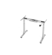 Sitz-Steh-Schreibtischgestell VXMST VXMST12G/S, elektrisch h&ouml;henverstellbar, 71-120cm (H), T-Fu&szlig;-Gestell, silber
