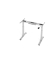 Schreibtischgestell VXMST, elektrisch h&ouml;henverstellbar, 120cm (H), T-Fu&szlig;-Gestell, silber