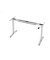 Sitz-Steh-Schreibtischgestell VXMST VXMST19G/S, elektrisch h&ouml;henverstellbar, 71-120cm (H), T-Fu&szlig;-Gestell, silber

