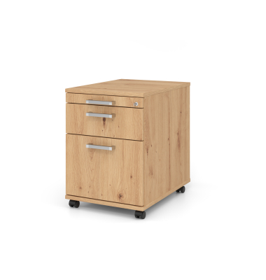 Rollcontainer 58cm,1Schub,1HR,Schl.CE Asteich