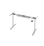 Sitz-Steh-Schreibtischgestell VXDLR VXDLR16G/S, elektrisch h&ouml;henverstellbar, 63-127cm (H), T-Fu&szlig;-Gestell, silber
