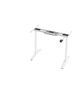 Sitz-Steh-Schreibtischgestell VXDLR VXDLR12G/W, elektrisch h&ouml;henverstellbar, 63-127cm (H), T-Fu&szlig;-Gestell, wei&szlig;
