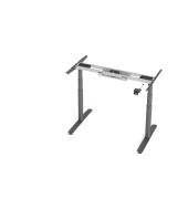 Sitz-Steh-Schreibtischgestell VXDLR VXDLR12G/G, elektrisch h&ouml;henverstellbar, 63-127cm (H), T-Fu&szlig;-Gestell, graphit
