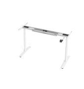 Sitz-Steh-Schreibtischgestell VXDLR VXDLR16G/W, elektrisch h&ouml;henverstellbar, 63-127cm (H), T-Fu&szlig;-Gestell, wei&szlig;
