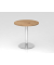 Besprechungstisch VSTF, 74,5cm (H), 80x80cm (BxT), asteiche / chrom