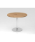 Besprechungstisch VSTF, 74,5cm (H), 100x100cm (BxT), asteiche / chrom