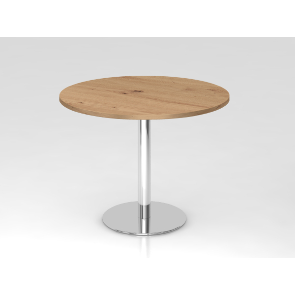 4032062304495 - Besprechungstisch VSTF 745cm (H) 100x100cm (BxT) Asteiche   chrom 4032062304495 Hammerbacher