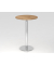 Stehtisch VSTH 111,6cm (H), 80x80cm (BxT), rund, asteiche / chrom