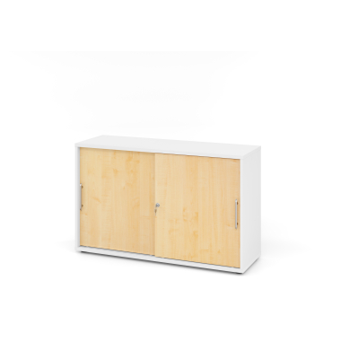 Schiebet&uuml;renschrank V1752/V1753 V1752S/W/3/RE, abschlie&szlig;bar, 2 OH