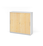 Schiebet&uuml;renschrank V1752/V1753 V1753S/W/3/RE, abschlie&szlig;bar, 3 OH