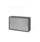 Schiebet&uuml;renschrank V1752/V1753 V1752S/G/S/SG, abschlie&szlig;bar, 2 OH