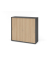 Schiebet&uuml;renschrank V1752/V1753 V1753S/G/E/BM, abschlie&szlig;bar, 3 OH, graphit/eiche, 120x110x40cm (BxHxT)