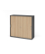 Schiebet&uuml;renschrank V1752/V1753 V1753S/G/E/CE, abschlie&szlig;bar, 3 OH, graphit/eiche, 120x110x40cm (BxHxT)