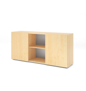 Sideboard 2OH mit Schiebet&uuml;ren AhornAhorn