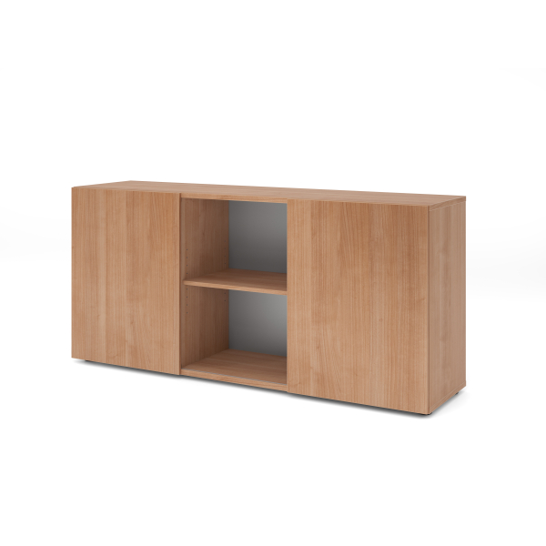 4032062309599 - Sideboard 2OH mit Schiebetüren NussbNussbaum 4032062309599 Hammerbacher