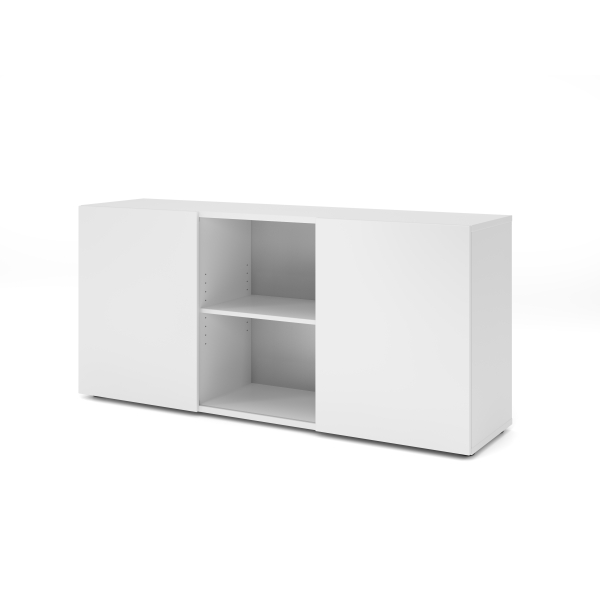 4032062309605 - Sideboard 2OH mit Schiebetüren WeißWeiß 4032062309605 Hammerbacher