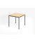 Besprechungstisch V-Serie, 72cm (H), 80x80cm (BxT), 2 Personen, quadratisch, ahorn / schwarz