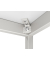 Besprechungstisch V-Serie, 72cm (H), 80x80cm (BxT), 2 Personen, quadratisch, grau / schwarz