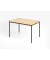 Besprechungstisch V-Serie, 72cm (H), 120x80cm (BxT), 4 Personen, rechteckig, ahorn / schwarz