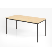 Besprechungstisch VVS, 72cm (H), 160x80cm (BxT), ahorn / schwarz