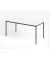 Besprechungstisch V-Serie, 72cm (H), 160x80cm (BxT), 6 Personen, rechteckig, wei&szlig; / schwarz