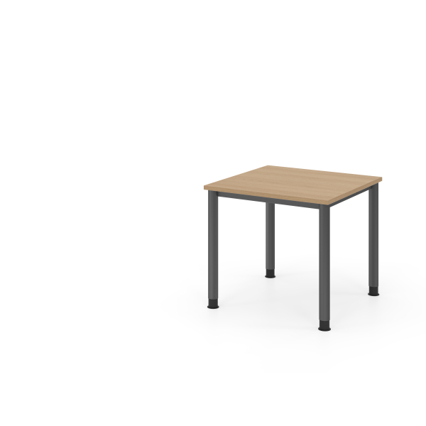 4032062310410 - Schreibtisch VHS manuell höhenverstellbar 81cm (H) 80x80cm (BxT) Eiche   graphit 4032062310410 Hammerbacher