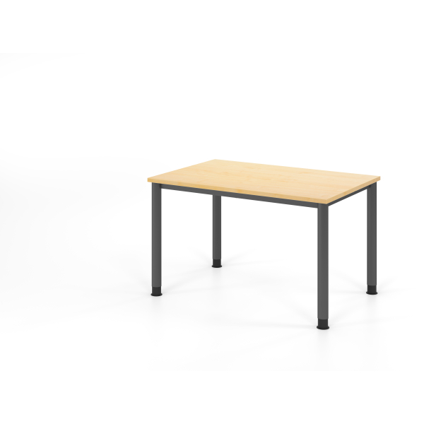 4032062310465 - HAMMERBACHER HS12 höhenverstellbarer Schreibtisch ahorn rechteckig 4-Fuß-Gestell grau 1200 x 800 cm
