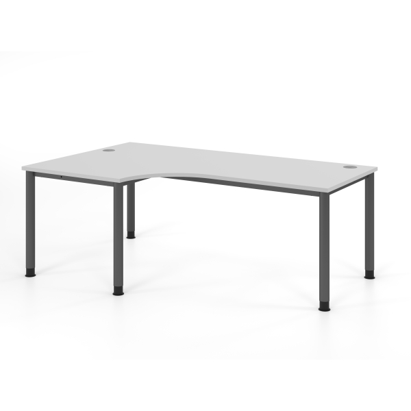4032062310878 - Schreibtisch VHS manuell höhenverstellbar 81cm (H) 200x120cm (BxT) Grau   graphit 4032062310878 Hammerbacher
