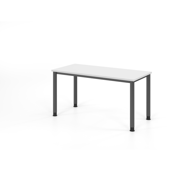 4032062310977 - Schreibtisch VHS manuell höhenverstellbar 81cm (H) 140x672cm (BxT) Weiß   graphit 4032062310977 Hammerbacher