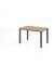 Schreibtisch VQS, manuell h&ouml;henverstellbar, 81cm (H), 120x80cm (BxT), eiche / graphit