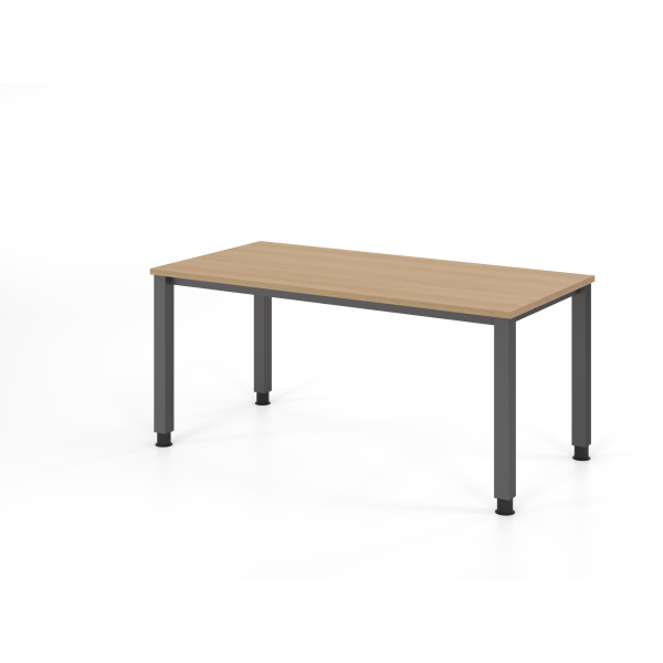 4032062311158 - Schreibtisch VQS manuell höhenverstellbar 81cm (H) 160x80cm (BxT) Eiche   graphit 4032062311158 Hammerbacher