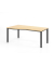 Schreibtisch VQS, manuell h&ouml;henverstellbar, 81cm (H), 180x100cm (BxT), ahorn / graphit