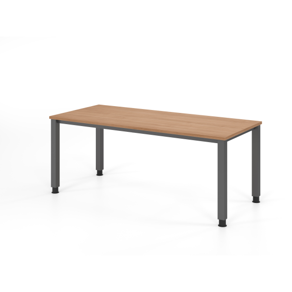 4032062311295 - Schreibtisch VQS manuell höhenverstellbar 81cm (H) 180x80cm (BxT) Nussbaum   graphit 4032062311295 Hammerbacher