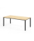 Schreibtisch VQS, manuell h&ouml;henverstellbar, 81cm (H), 200x100cm (BxT), ahorn / graphit
