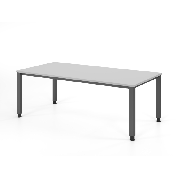 4032062311332 - Schreibtisch VQS manuell höhenverstellbar 81cm (H) 200x100cm (BxT) Grau   graphit 4032062311332 Hammerbacher